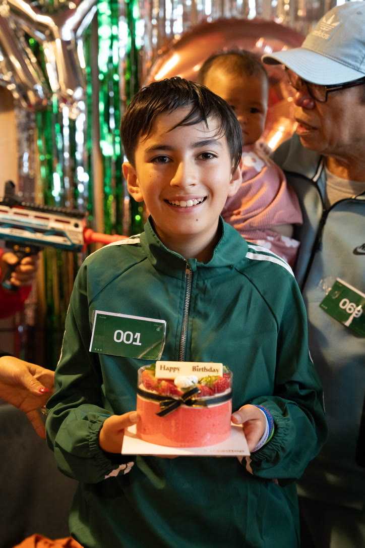 Leon’s 12th — the Squid Game party, player 001